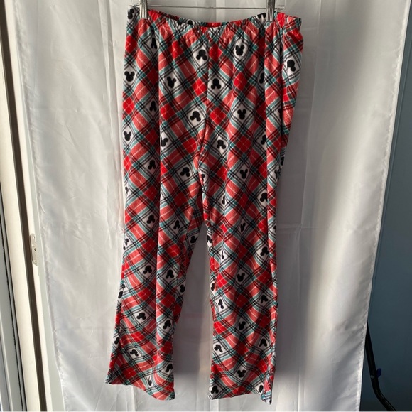 Disney Mickey Mouse pj pants fleece red white and black SZ Large. - Picture 9 of 10